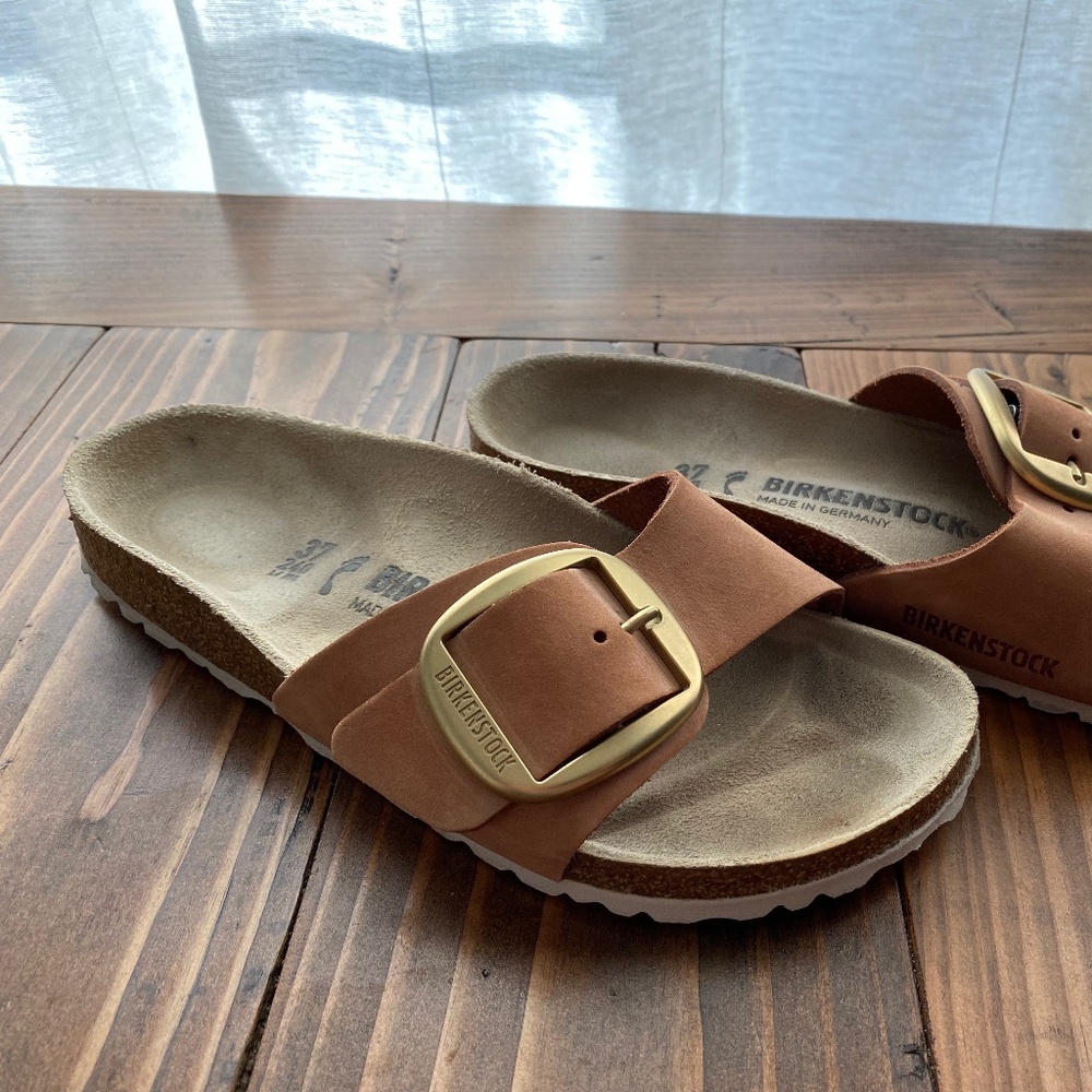 Women's Birkenstock Madrid Big Buckle Slide Sandal Size 37/6-6.5